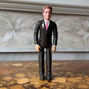 Fisher Price Loving Family Dollhouse Doll Man Groom Prom Black Suit Toy Flawed
